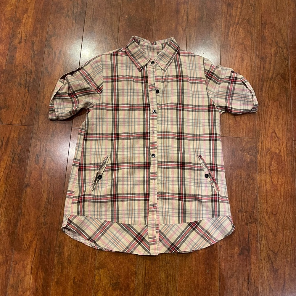 Plaid tunic